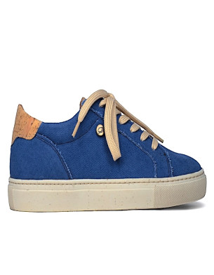 Made in Portugal EU36-45 Eco-Friendly Organic Cotton Canvas Color Ocean Blue